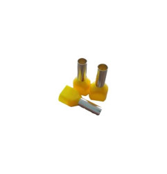 Tulejka izolacyjna żółta 2x6mm2